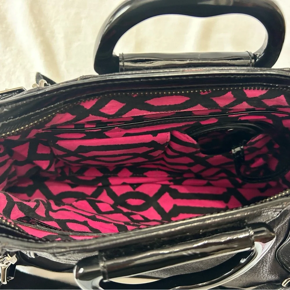 Tracy Reese Black Satchel Bag - Picture 3 of 15